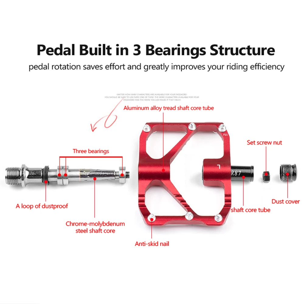 PROMEND Mtb Pedal Quick Release Road Bicycle Pedal Anti-slip Ultralight Mountain Bike Pedals Carbon Fiber 3 Bearings Pedale Vtt
PROMEND Mtb Pedal Quick Release Road Bicycle Pedal Anti-slip Ultralight Mountain Bike Pedals Carbon Fiber 3 Bearings Pedale Vtt
