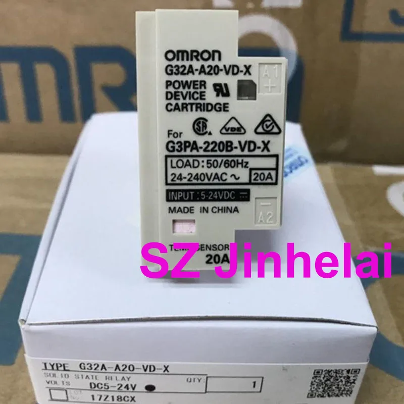 Оригинальный твердотельный реле OMRON G32A-A20-VD-X, блок управления core 20A, картридж устройства питания
Оригинальный твердотельный реле OMRON G32A-A20-VD-X, блок управления core 20A, картридж устройства питания