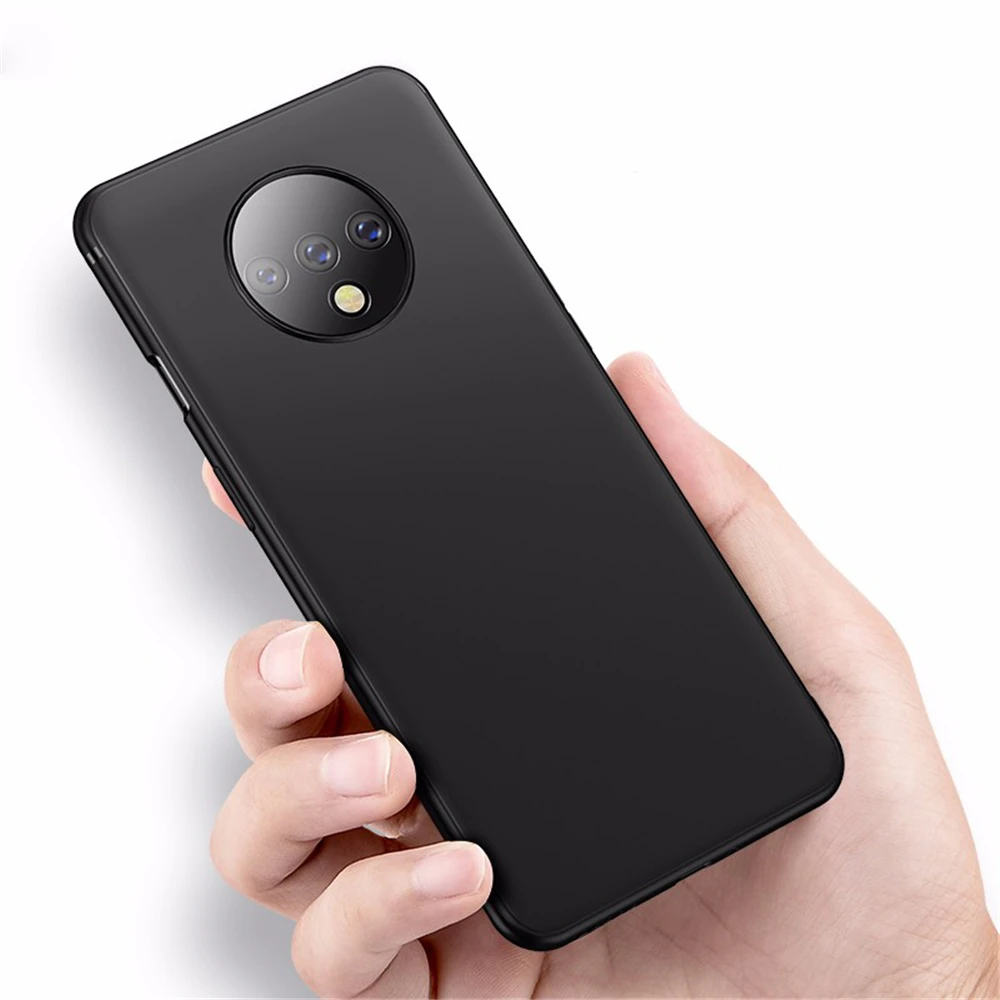 Мягкий простой черный матовый чехол на OnePlus 8 7T 7 Pro 6 6T 5 5T Силиконовый силиконовый