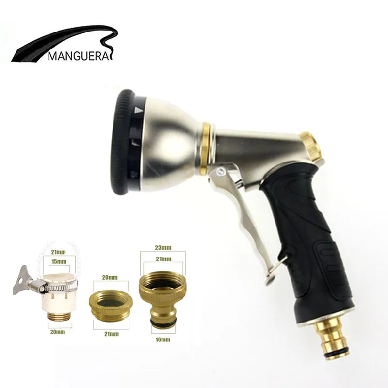 Household Electroplating Alloy High-pressure Multi-function Car Wash Water Gun Gardening Shower Irrigation Sprayer Cleaning Tool
Household Electroplating Alloy High-pressure Multi-function Car Wash Water Gun Gardening Shower Irrigation Sprayer Cleaning Tool