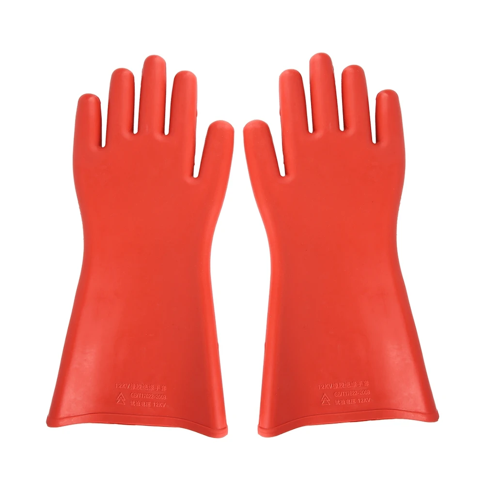 12KV High-voltage Proof Rubber Insulated Gloves Waterproof Safety Electrical Protective Gloves
12KV High-voltage Proof Rubber Insulated Gloves Waterproof Safety Electrical Protective Gloves