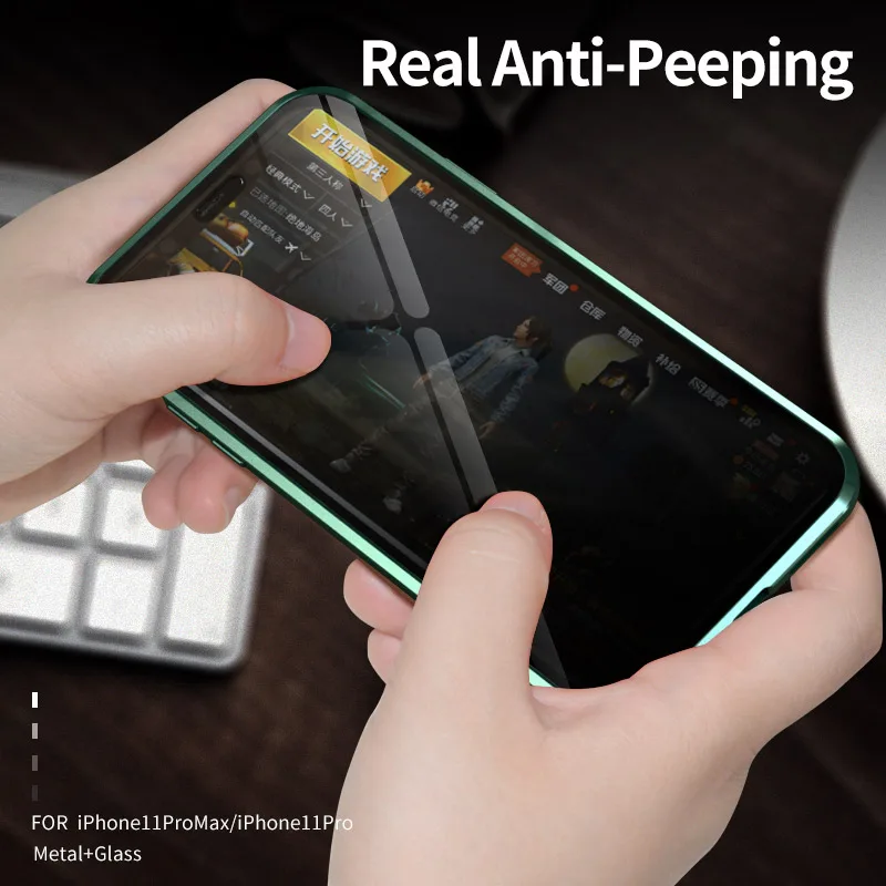 Anti Glare Magnetic Case For iPhone 12 Mini 12 Pro MAX 11 SE 2020 XS XR 8 7 6 Plus Privacy Screen Glass Cover Metal Bumper Case
Anti Glare Magnetic Case For iPhone 12 Mini 12 Pro MAX 11 SE 2020 XS XR 8 7 6 Plus Privacy Screen Glass Cover Metal Bumper Case