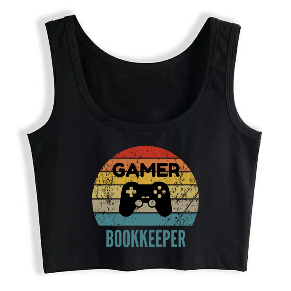 Crop Top Gamer Bookkeeper 60s 70s Gaming Gift Curvy Design Vintage Print Y2k Tops Womens Tops blusas mujer de moda 2021 verano
Crop Top Gamer Bookkeeper 60s 70s Gaming Gift Curvy Design Vintage Print Y2k Tops Womens Tops blusas mujer de moda 2021 verano