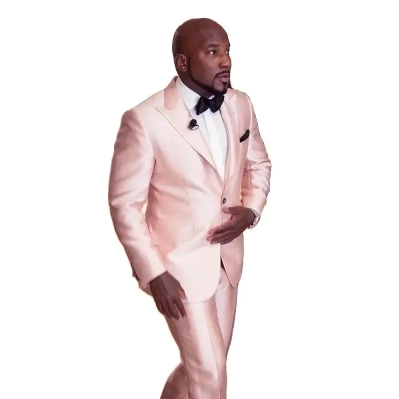 Shiny Pink Satin Peak Lapel Single Button Suit Men Slim Fit Custom Made Prom Wedding Groom Best Man Tuxedo Dinner Party Wear 2Pc
Shiny Pink Satin Peak Lapel Single Button Suit Men Slim Fit Custom Made Prom Wedding Groom Best Man Tuxedo Dinner Party Wear 2Pc