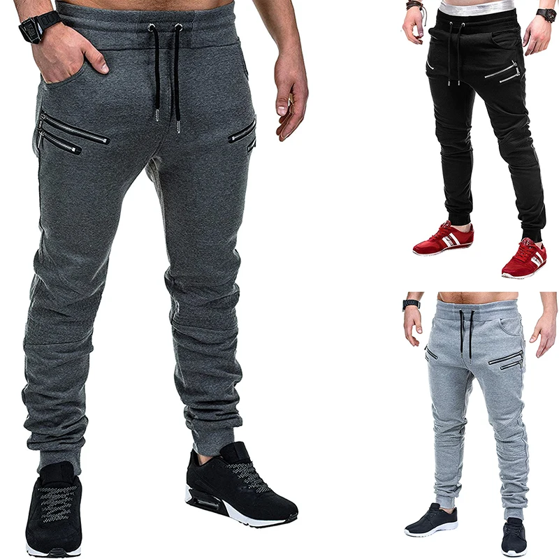 New Spring and Autumn Fashion Leisure Eurocode New Men's Pure Color Zipper Stitching Lace-up Sports Pants Slim Men's Pants
New Spring and Autumn Fashion Leisure Eurocode New Men's Pure Color Zipper Stitching Lace-up Sports Pants Slim Men's Pants