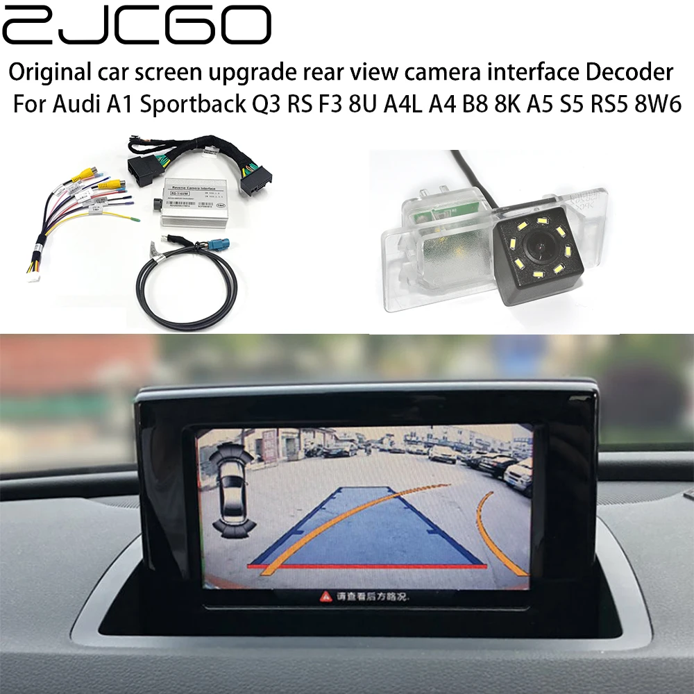 ZJCGO Car Rear Reverse Bakcup Camera Auto Digital Decoder Box Interface Adapter For Audi A1 Q3 RS F3 8U A4L A4 B8 8K A5 S5 RS5
ZJCGO Car Rear Reverse Bakcup Camera Auto Digital Decoder Box Interface Adapter For Audi A1 Q3 RS F3 8U A4L A4 B8 8K A5 S5 RS5