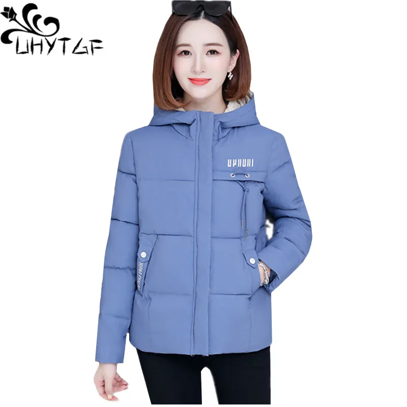UHYTGF Student short down jacket winter coat women fashion hooded cold-proof warm woman jackets Thicken plus size outerwear 1259
UHYTGF Student short down jacket winter coat women fashion hooded cold-proof warm woman jackets Thicken plus size outerwear 1259