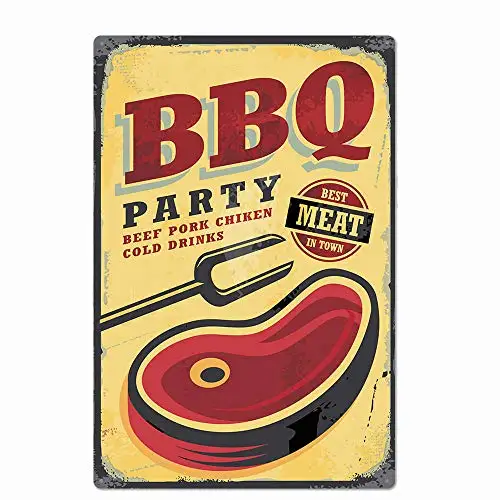 Free Pintree Original Retro Design BBQ Party Tin Metal Sign Wall Art | Thick Tinplate Print Poster Wall Decoration
Free Pintree Original Retro Design BBQ Party Tin Metal Sign Wall Art | Thick Tinplate Print Poster Wall Decoration
