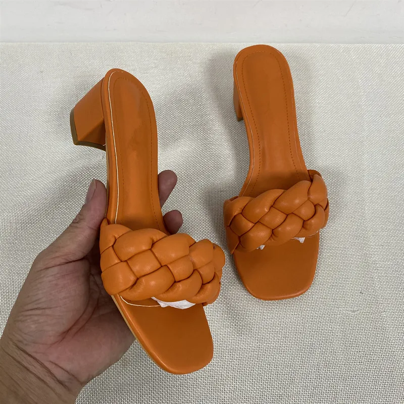Сандалии женские на высоком каблуке, босоножки с оранжевым носком, удобная модная пикантная обувь для свадьбы, летние Тапочки
Сандалии женские на высоком каблуке, босоножки с оранжевым носком, удобная модная пикантная обувь для свадьбы, летние Тапочки
