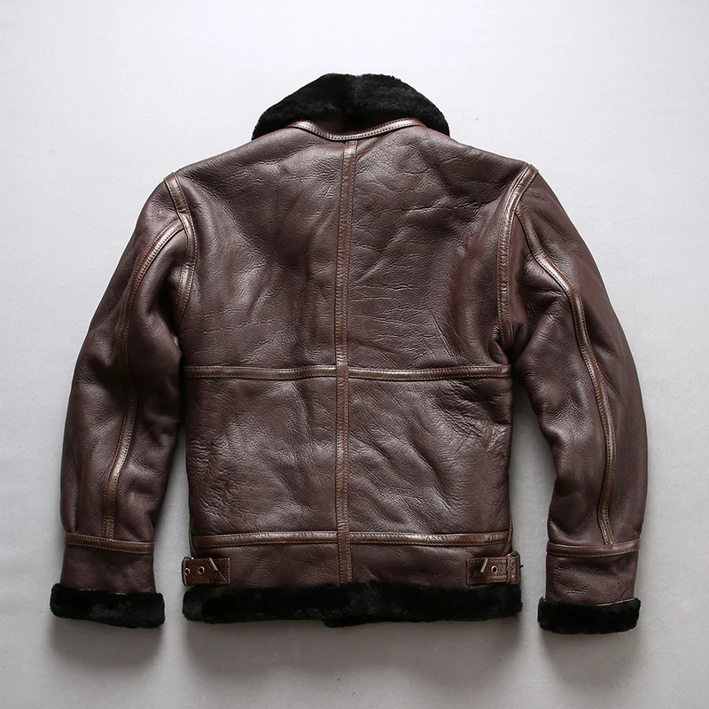 Men Genuine New Wool Liner Sheepskin Jacket Casual Shearling B3 Bomber Pilot Jackets Winter Russia Coats
Men Genuine New Wool Liner Sheepskin Jacket Casual Shearling B3 Bomber Pilot Jackets Winter Russia Coats