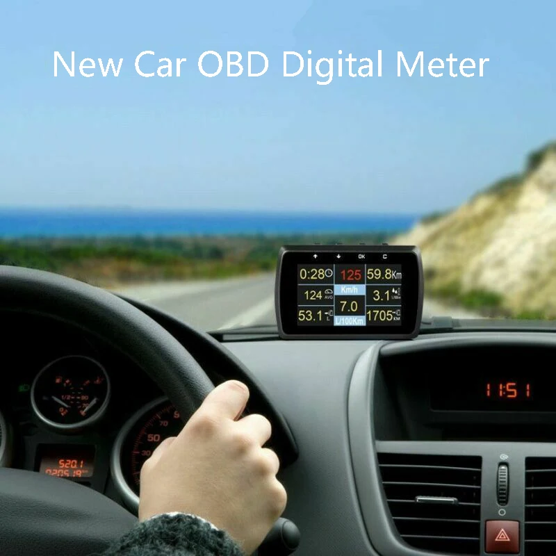 New A501C Multi Functional Smart Car OBD HUD Digital Meter Fault Code Alarm Display Head-Up Display
New A501C Multi Functional Smart Car OBD HUD Digital Meter Fault Code Alarm Display Head-Up Display