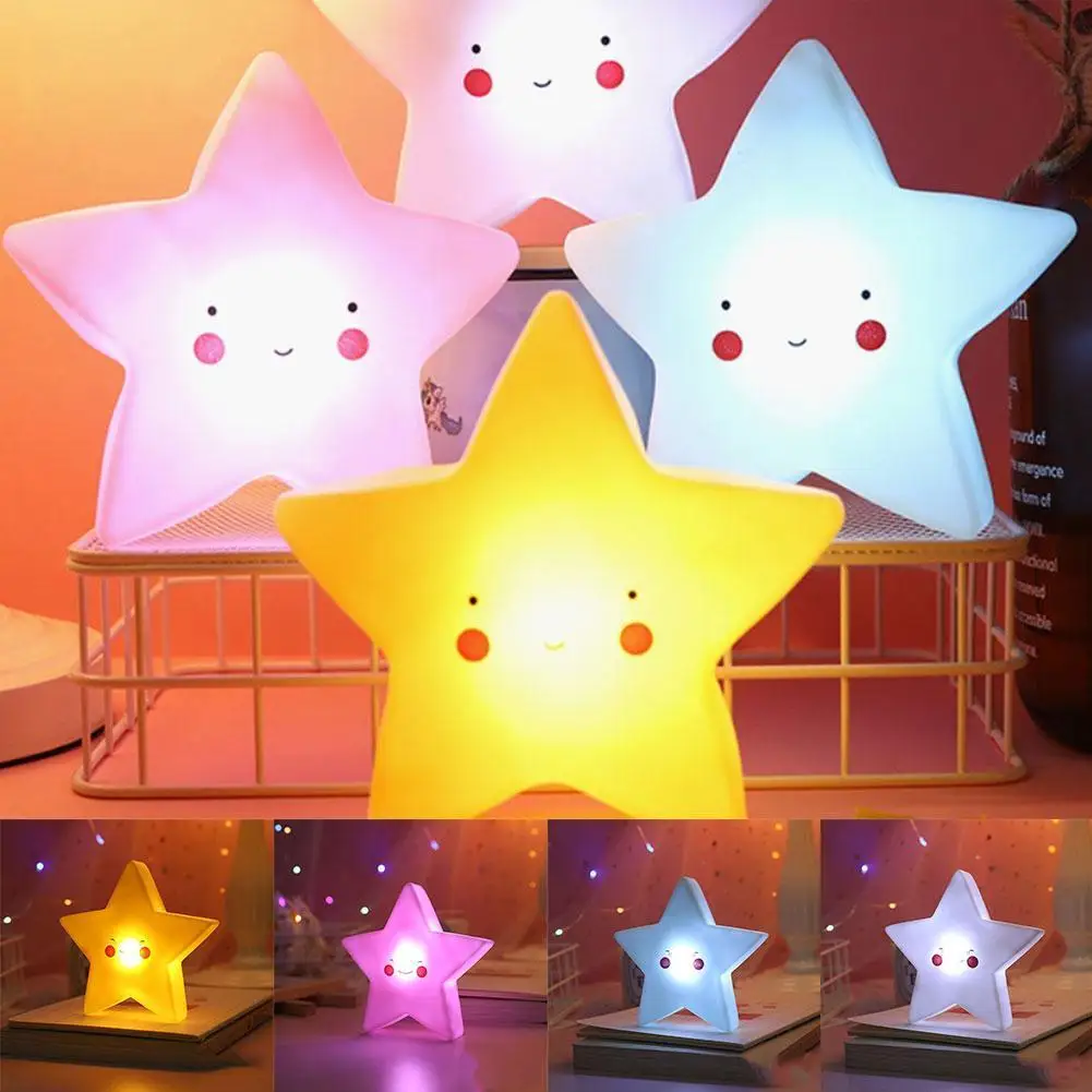 Star LED Night Lamp Baby Children's Room Decoration Bed LED Toy Baby Kids Bedroom Decoration Pentagram Shaped Night Lights
Star LED Night Lamp Baby Children's Room Decoration Bed LED Toy Baby Kids Bedroom Decoration Pentagram Shaped Night Lights
