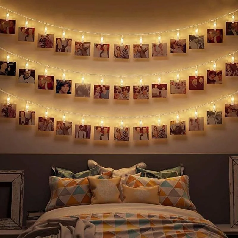 Photo Clips String Lights Fairy Lights 10/20 LED Starry Light Battery Powered Wedding Wall Decoration Hanging Photos NEW
Photo Clips String Lights Fairy Lights 10/20 LED Starry Light Battery Powered Wedding Wall Decoration Hanging Photos NEW