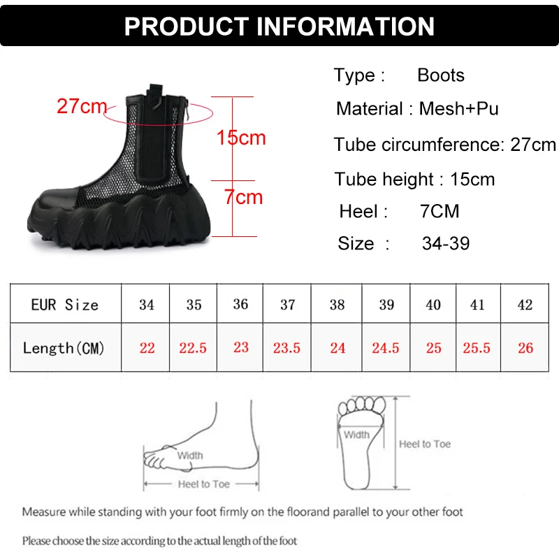Rimocy Hollow Out Mesh Summer Ankle Boots for Women 2021 Breathable Chunky Platform Chelsea Boots Woman Square Toe Botas Mujer
Rimocy Hollow Out Mesh Summer Ankle Boots for Women 2021 Breathable Chunky Platform Chelsea Boots Woman Square Toe Botas Mujer