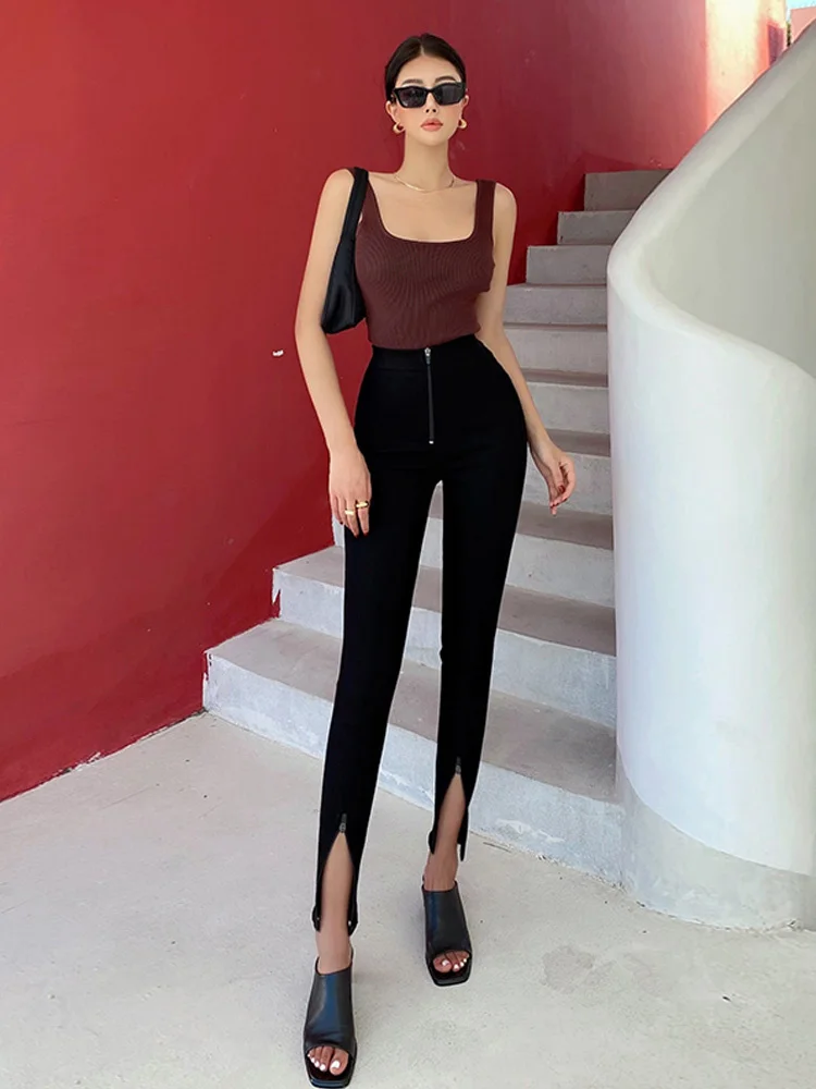 WOMENGAGA Elastic Tight Thin Zipper Split Leggings Fashion Black High Waist Slim Casual Pants For Women Trousers Korean 7O3T
WOMENGAGA Elastic Tight Thin Zipper Split Leggings Fashion Black High Waist Slim Casual Pants For Women Trousers Korean 7O3T