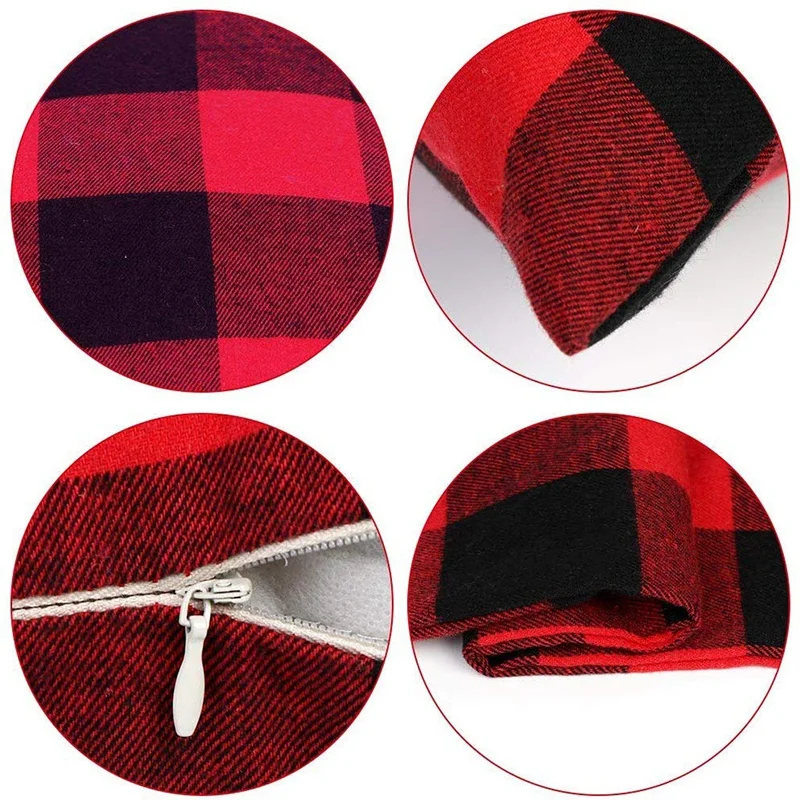 4 Piece Checkered Pillow Case Flower Plaid Christmas Pillow Case Plaid Cotton Linen Suitable for Sofa, Car, Office, Home Decorat
4 Piece Checkered Pillow Case Flower Plaid Christmas Pillow Case Plaid Cotton Linen Suitable for Sofa, Car, Office, Home Decorat