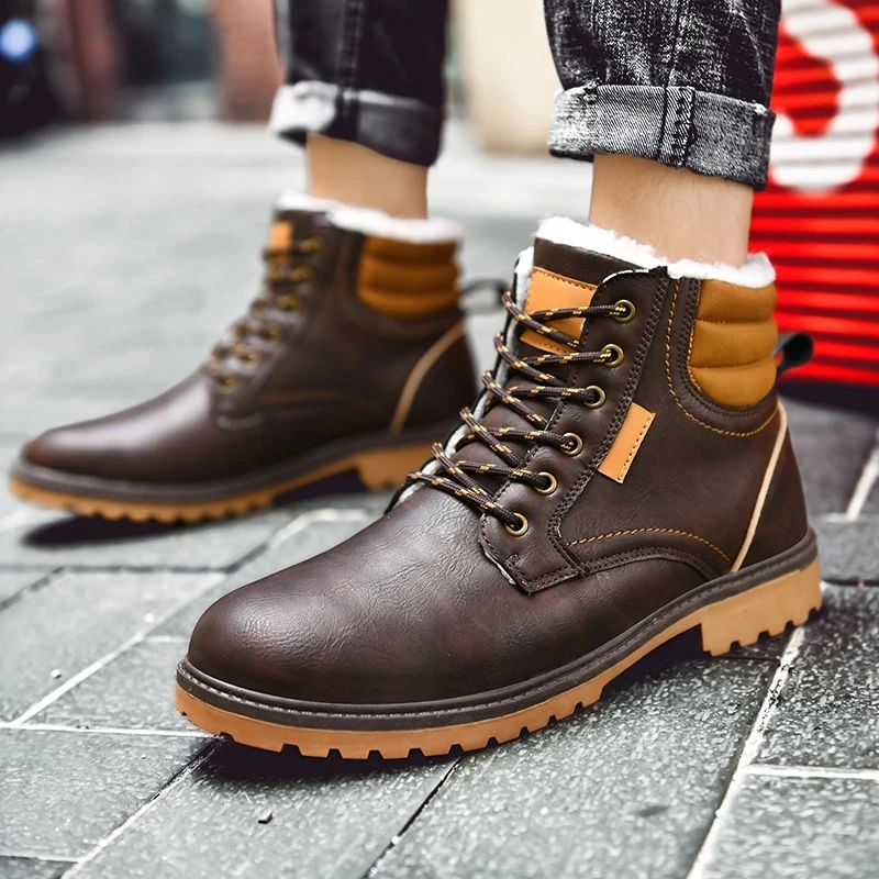 Winter Men's Snow Boots Thick Plush Warm Outdoor Hiking Boots Shoes Non Slip Men Ankle Boots Male Footwear Men's Shoes
Winter Men's Snow Boots Thick Plush Warm Outdoor Hiking Boots Shoes Non Slip Men Ankle Boots Male Footwear Men's Shoes
