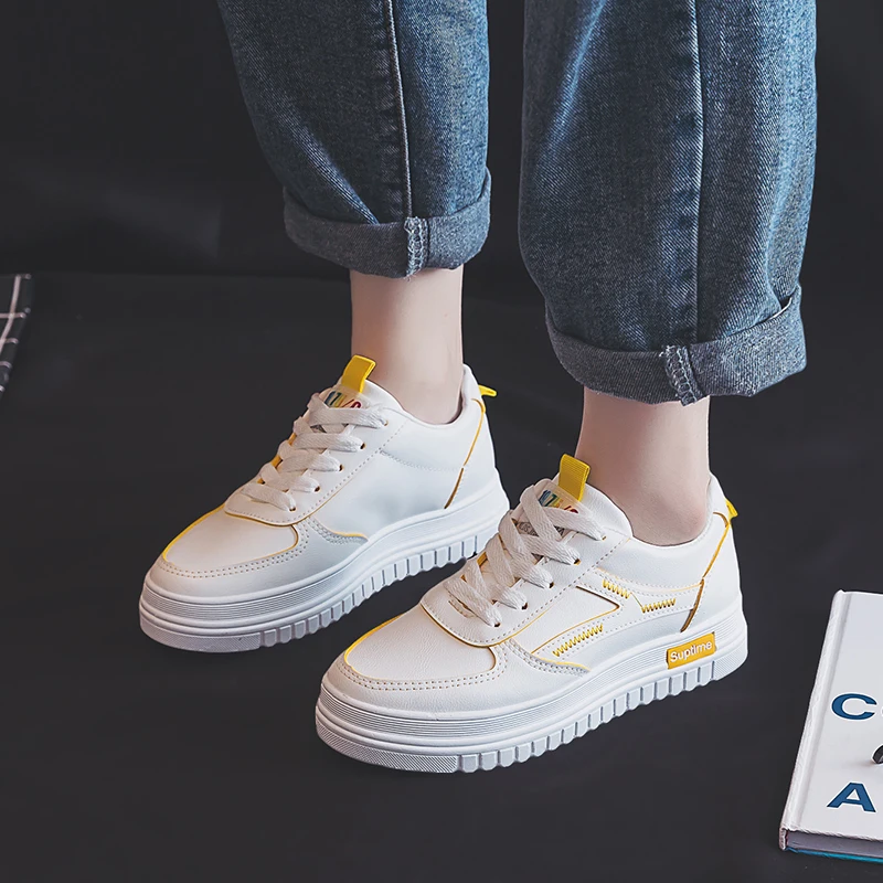 Women platform Sneaker Shoes Woman Ladies Lace Up White Sneakers Female Valcanize chunky Fashion Sneakers Match Shoes
Women platform Sneaker Shoes Woman Ladies Lace Up White Sneakers Female Valcanize chunky Fashion Sneakers Match Shoes