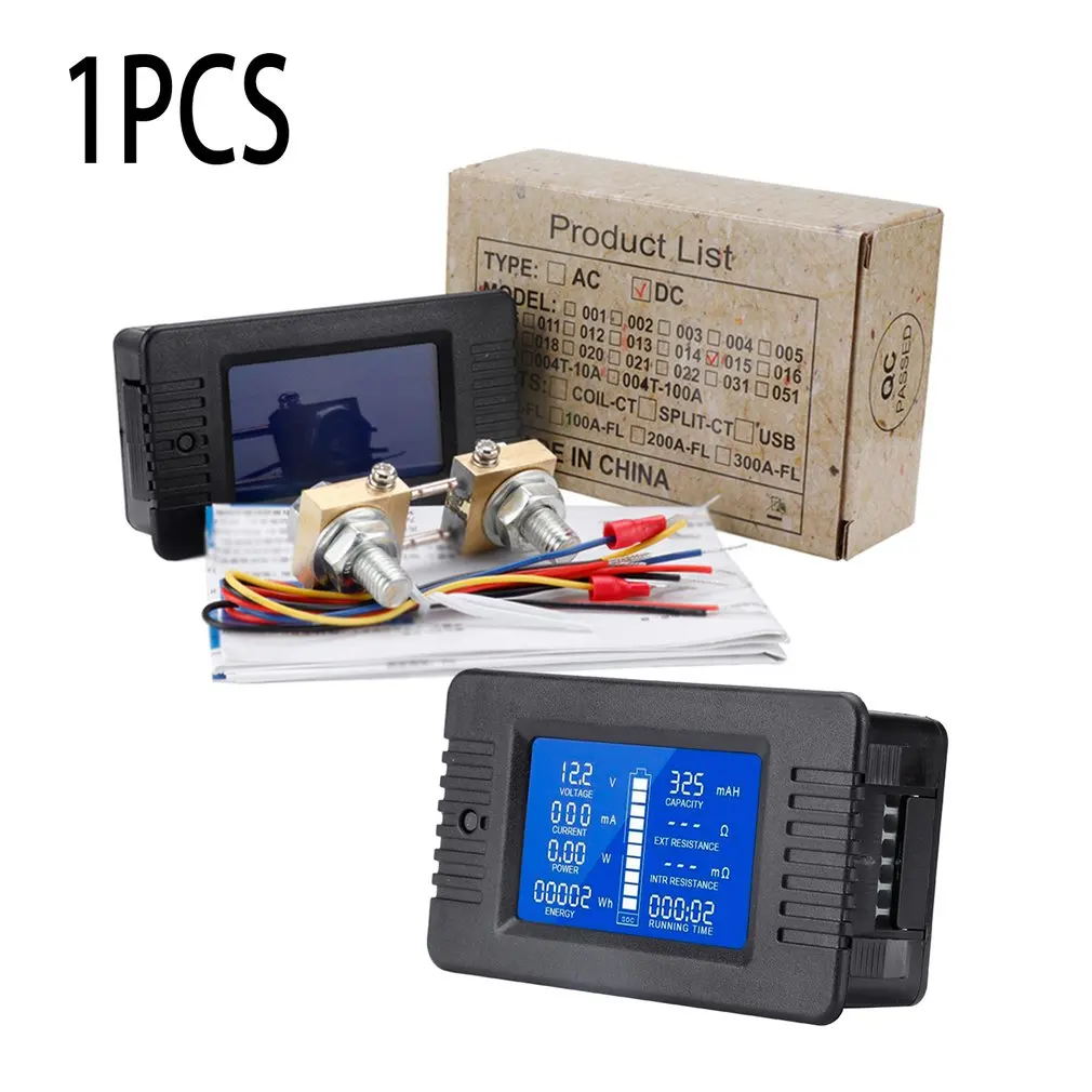 LCD Display DC Battery Monitor Meter 0-200V Voltmeter Ammeter Fit Cars RV Solar Durable DC Battery Monitor
LCD Display DC Battery Monitor Meter 0-200V Voltmeter Ammeter Fit Cars RV Solar Durable DC Battery Monitor