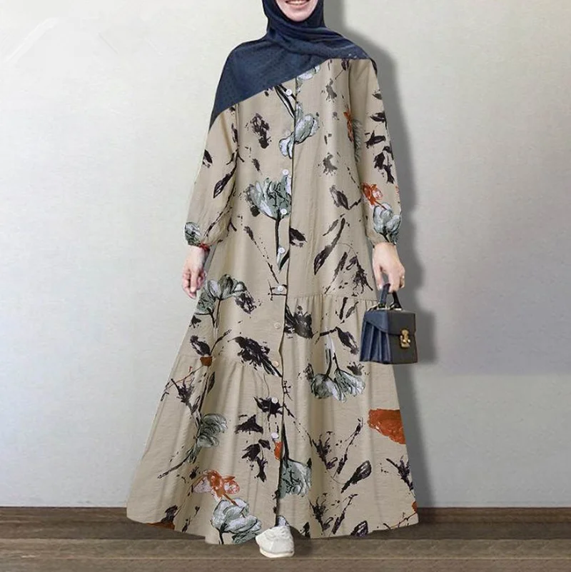 Plus Size Muslim Dress Women Dubai turkey Islamic Clothing Long Robe Kimono Print Ethnic moroccan kaftan Dresses Pocket Abaya
Plus Size Muslim Dress Women Dubai turkey Islamic Clothing Long Robe Kimono Print Ethnic moroccan kaftan Dresses Pocket Abaya