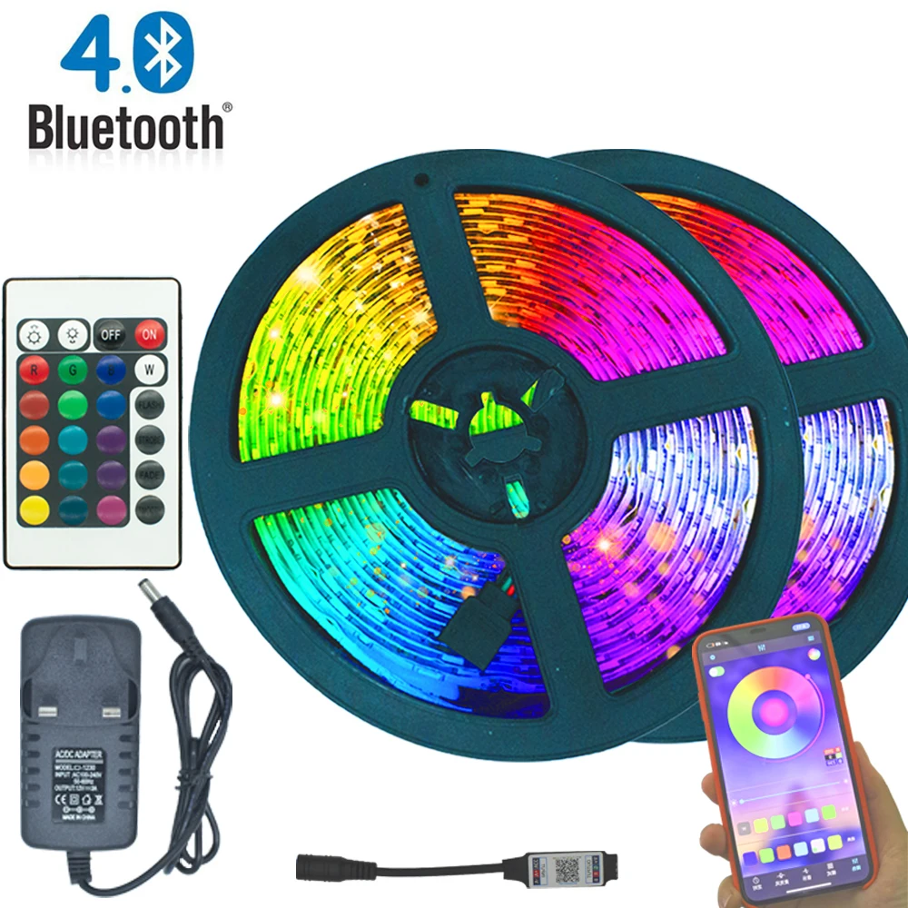 Светодиодная лента с Bluetooth-управлением для дня рождения, SMD 2835, 12 В постоянного тока, 5 м, гибкая лента, освещение для Хэллоуина
Светодиодная лента с Bluetooth-управлением для дня рождения, SMD 2835, 12 В постоянного тока, 5 м, гибкая лента, освещение для Хэллоуина