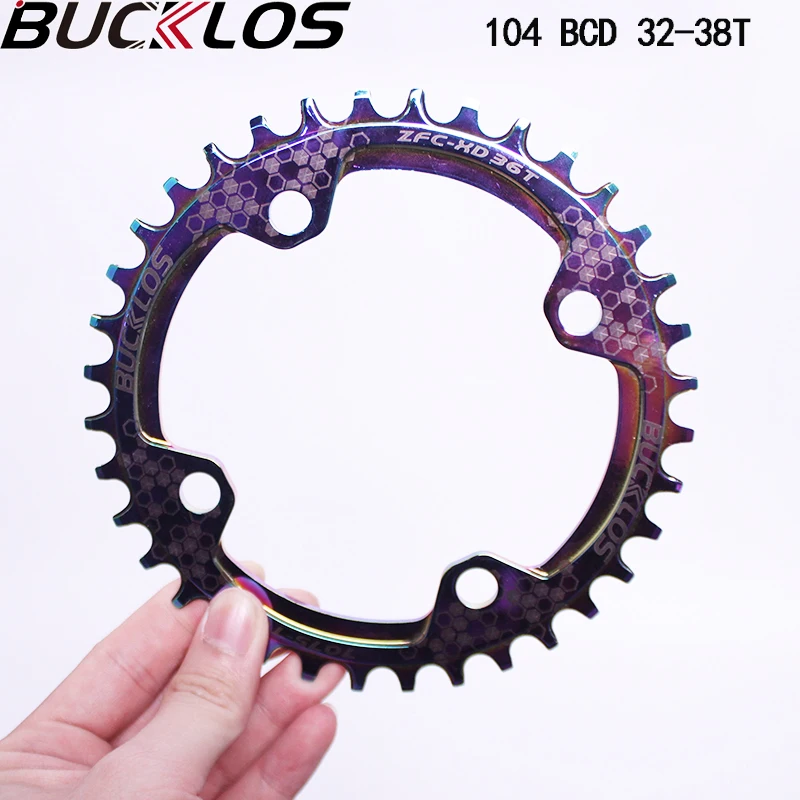 BUCKLOS MTB Bike 104 BCD Chainring Round Oval 32T 34T 36T 38T Chainwheel Colorful Plating Aluminum Alloy Chain Ring Bicycle Part
BUCKLOS MTB Bike 104 BCD Chainring Round Oval 32T 34T 36T 38T Chainwheel Colorful Plating Aluminum Alloy Chain Ring Bicycle Part