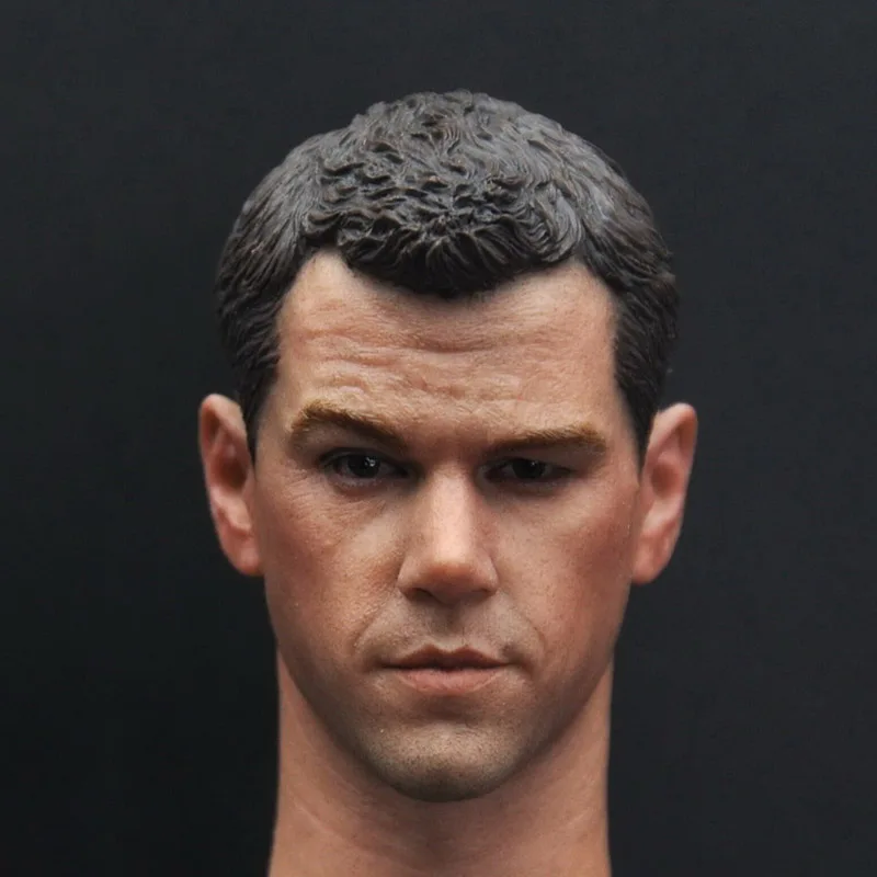 

1/6 Scale Berne's identity Rebel Chasing Bourne Mars Rescue Matt Damon Head Sculpt Headplay for 12" Action Figure Body Doll Toys