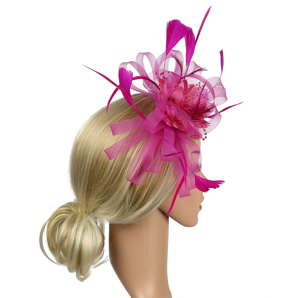 Banquet Derby Day Bowknot Church Women Hair Accessory Cocktail Party Hat Feather Mesh Fascinator Headband Wedding Gift Fedoras
Banquet Derby Day Bowknot Church Women Hair Accessory Cocktail Party Hat Feather Mesh Fascinator Headband Wedding Gift Fedoras