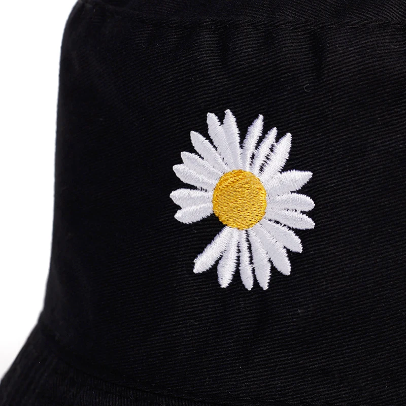 New small daisy embroidery fisherman hat double-sided wearable bucket hat summer outdoor sunshade sunscreen hat casual hats
New small daisy embroidery fisherman hat double-sided wearable bucket hat summer outdoor sunshade sunscreen hat casual hats