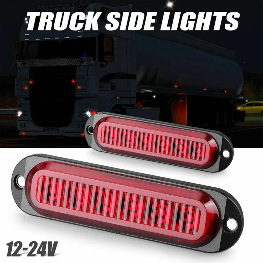 2X 6-LED Bus Truck Trailer Side Marker Indicators Light Red Waterproof 12V 24V High Quality Car Side Marker Light Warning Light
2X 6-LED Bus Truck Trailer Side Marker Indicators Light Red Waterproof 12V 24V High Quality Car Side Marker Light Warning Light