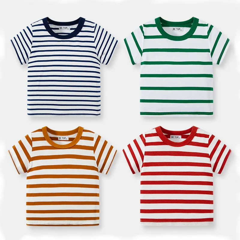 Children's T-shirt xxx Boys And Girls Clothes Short Sleeve Infant Baby Costume Cotton Kids Clothing Stripes 2021 Summer Tops
Children's T-shirt xxx Boys And Girls Clothes Short Sleeve Infant Baby Costume Cotton Kids Clothing Stripes 2021 Summer Tops
