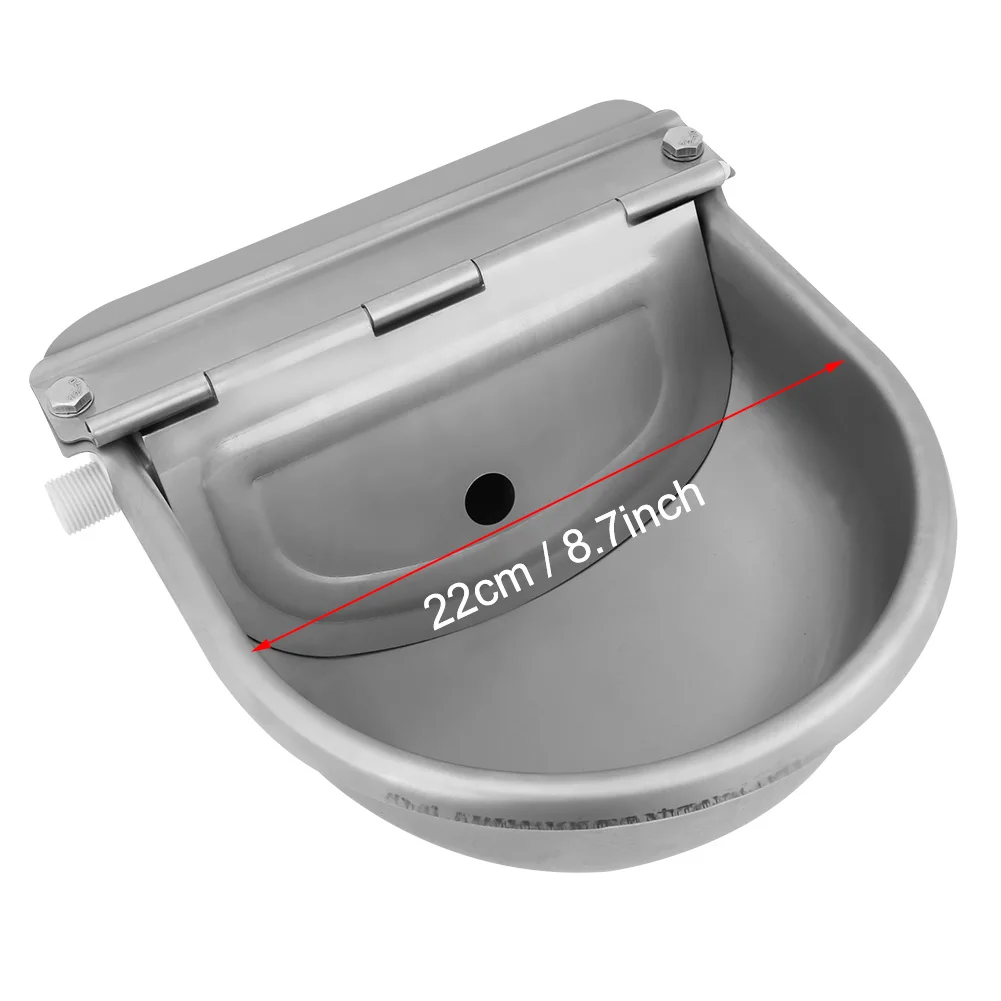 Stainless Steel Water Trough Bowl Automatic Drinking For Horses Goats Sheep Cattle Pet Valve Water Floating Drinking Bowl
Stainless Steel Water Trough Bowl Automatic Drinking For Horses Goats Sheep Cattle Pet Valve Water Floating Drinking Bowl