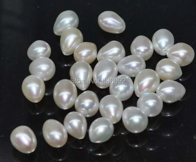 Stunning wholesale lots of 50 PCS 7-8mm Drop Freshwater Pearl half drilled beads
Stunning wholesale lots of 50 PCS 7-8mm Drop Freshwater Pearl half drilled beads