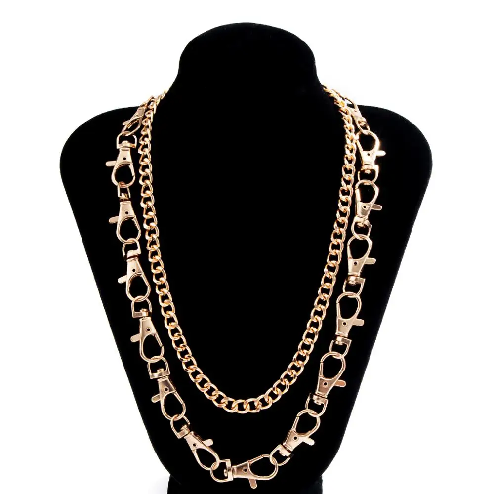 IngeSight.Z 2Pcs/set Multi Layered Chunky Big Clasp Choker Necklaces Steampunk Gold Color Long Necklaces Collier Jewelry Bijoux
IngeSight.Z 2Pcs/set Multi Layered Chunky Big Clasp Choker Necklaces Steampunk Gold Color Long Necklaces Collier Jewelry Bijoux