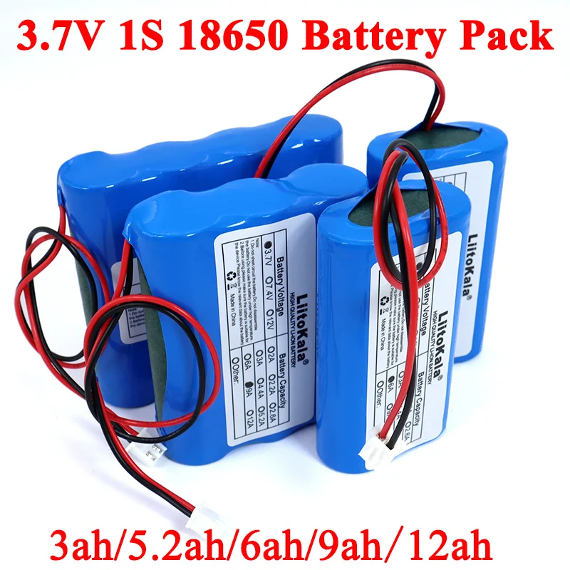 Фото Комплект литиевых батарей Liitokala 3 7 в 18650 мАч 5200 | Электроника