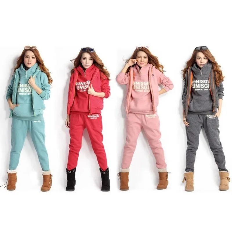 Women's Sport Sets Casual Letter Print Tracksuits Autumn Winter 3 Piece Set Hoodies + Vest + Pants Warm Sport Suit Plus Size 6XL
Women's Sport Sets Casual Letter Print Tracksuits Autumn Winter 3 Piece Set Hoodies + Vest + Pants Warm Sport Suit Plus Size 6XL