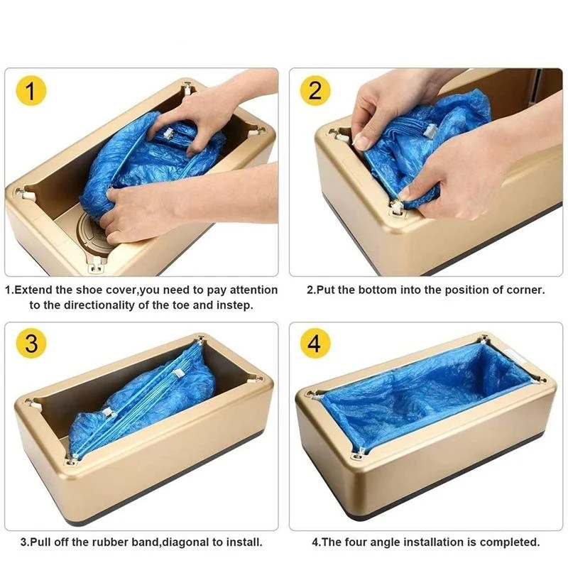 Automatic Shoes Cover Machine Booties Maker Smart Shoe Cover Dispenser Hand Free Household Stepping Disposable Shoes Organizers
Automatic Shoes Cover Machine Booties Maker Smart Shoe Cover Dispenser Hand Free Household Stepping Disposable Shoes Organizers