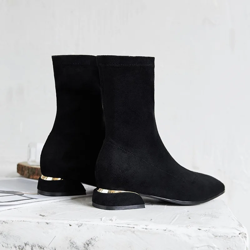 2019 Autumn Shoes Women Martin Boots Elastic Force Fashion Brand Stretch Boots Ladies footware Female botas mujer Black Shoes
2019 Autumn Shoes Women Martin Boots Elastic Force Fashion Brand Stretch Boots Ladies footware Female botas mujer Black Shoes