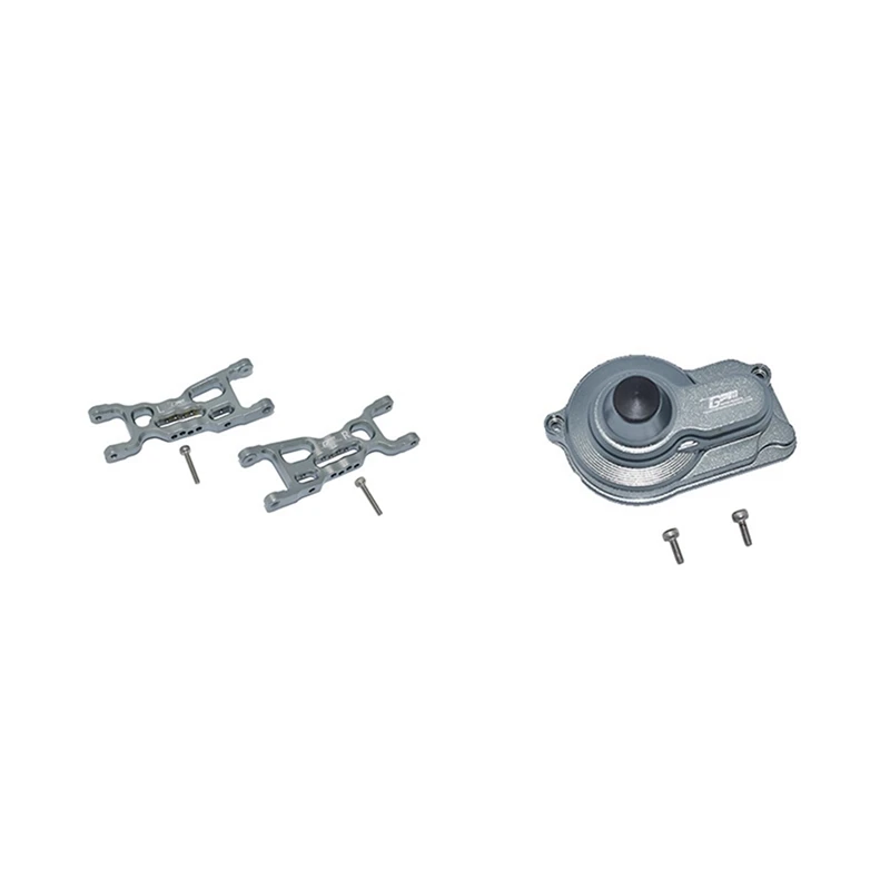2 Set RC Car Part: 1 Set Metal Front Lower Swing Arm Suspension Arm & 1 Set Metal Rear Main Gear Cover Gearbox Case
2 Set RC Car Part: 1 Set Metal Front Lower Swing Arm Suspension Arm & 1 Set Metal Rear Main Gear Cover Gearbox Case
