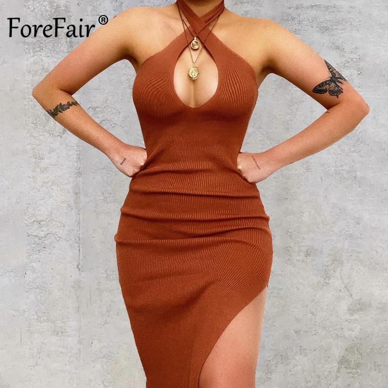 Forefair 2021 пикантное платье с вырезами, женские черные вязаные летние коричневые облегающие платья миди Y2K с открытой спиной и воротником-халт...
Forefair 2021 пикантное платье с вырезами, женские черные вязаные летние коричневые облегающие платья миди Y2K с открытой спиной и воротником-халт...