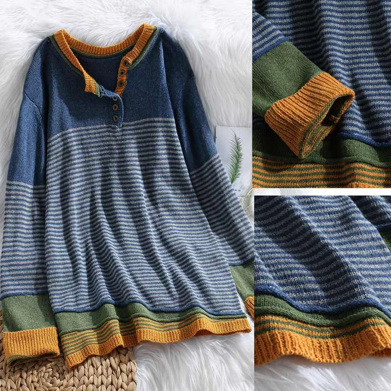 Autumn V Neck Long Sleeve Knitted Tops Casual Women Striped Sweaters Jumper Pull Femme Pullover Knitwear Shirts
Autumn V Neck Long Sleeve Knitted Tops Casual Women Striped Sweaters Jumper Pull Femme Pullover Knitwear Shirts