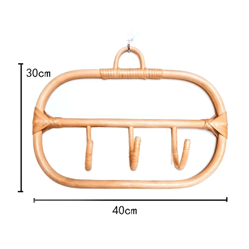 Nordic Natural Rattan Wall Hooks Clothes Hanger Hanging Hat Coat Organizer Rack 4XFA
Nordic Natural Rattan Wall Hooks Clothes Hanger Hanging Hat Coat Organizer Rack 4XFA
