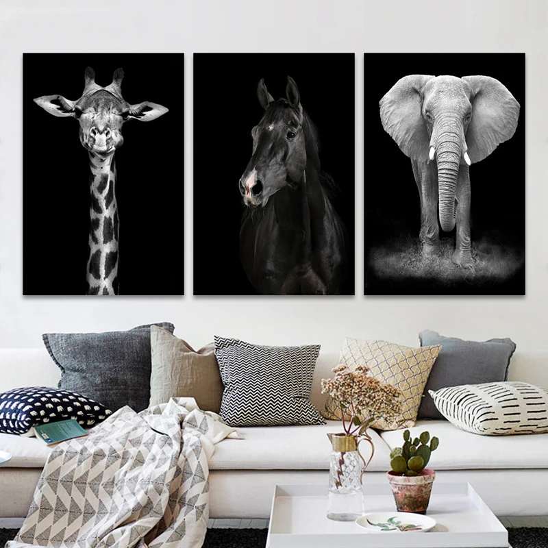 Animal Wall Art Lion Elephant Deer Zebra Horse Posters and Prints Modern Canvas Painting Wall Pictures For Living Room Decor
Animal Wall Art Lion Elephant Deer Zebra Horse Posters and Prints Modern Canvas Painting Wall Pictures For Living Room Decor