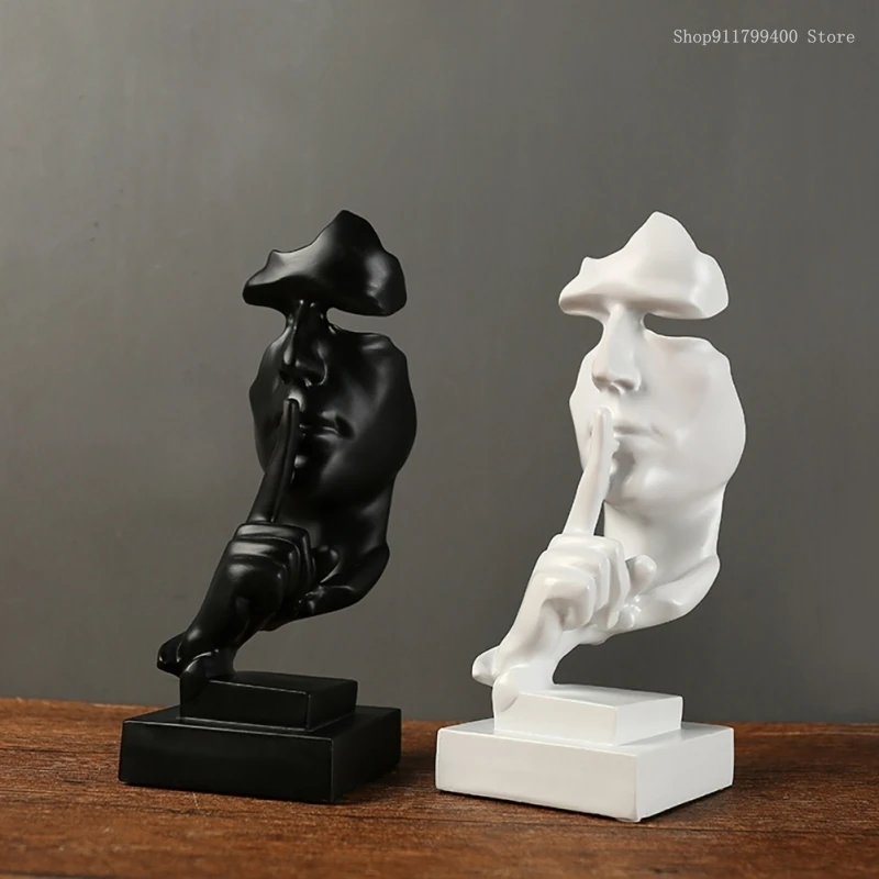 Don't say, don't look, don't listen to mask sculpture, new resin mute mask statue, abstract home decoration, bedroom decoration
Don't say, don't look, don't listen to mask sculpture, new resin mute mask statue, abstract home decoration, bedroom decoration