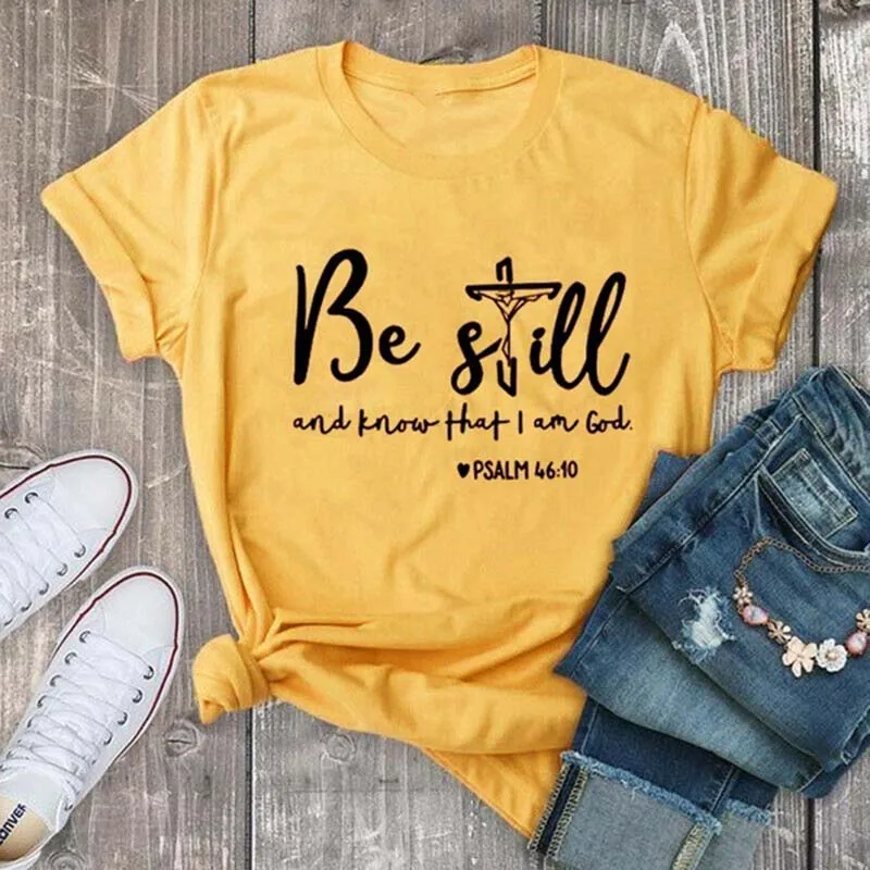 Be Still And Know That I Am God футболка унисекс женская Религиозная Христианская