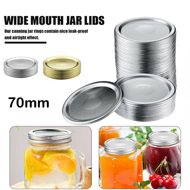 20pcs Gold Silver Replacement Seal Lids Fit For Ball Jars For Canning Tool New Kitchen Tools Kitchen Storage & Organization
20pcs Gold Silver Replacement Seal Lids Fit For Ball Jars For Canning Tool New Kitchen Tools Kitchen Storage & Organization