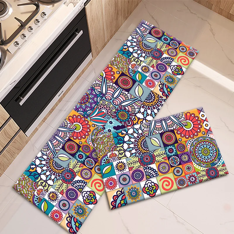 Kitchen Mat Anti-slip Retro Area Rug Bohemia Living Room Balcony Bathroom Printed Carpet Doormat Hallway Folk-Custom Bath Mat
Kitchen Mat Anti-slip Retro Area Rug Bohemia Living Room Balcony Bathroom Printed Carpet Doormat Hallway Folk-Custom Bath Mat