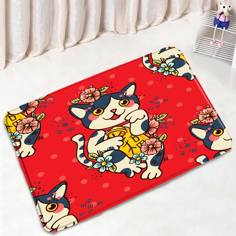 Lucky Cat коврик для ванной с рисунком с героями мультфильмов коврик с изображением животных фланель Ванная комната нескользящий ковер Кухня Г...
Lucky Cat коврик для ванной с рисунком с героями мультфильмов коврик с изображением животных фланель Ванная комната нескользящий ковер Кухня Г...