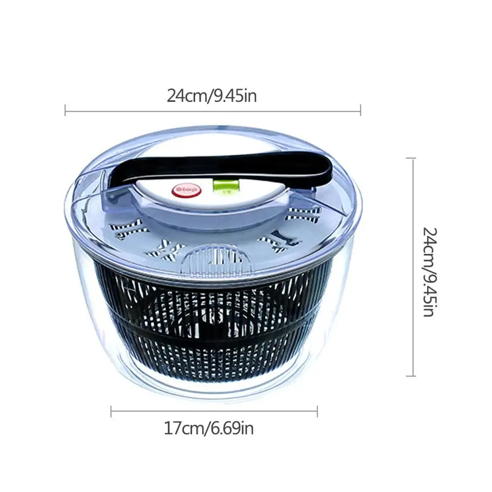 Vegetable Dehydrator Versatile Salad Spinner Large-capacity Fruit Wash Clean Basket Basin Drain Basket Storage Kitchen Tool
Vegetable Dehydrator Versatile Salad Spinner Large-capacity Fruit Wash Clean Basket Basin Drain Basket Storage Kitchen Tool