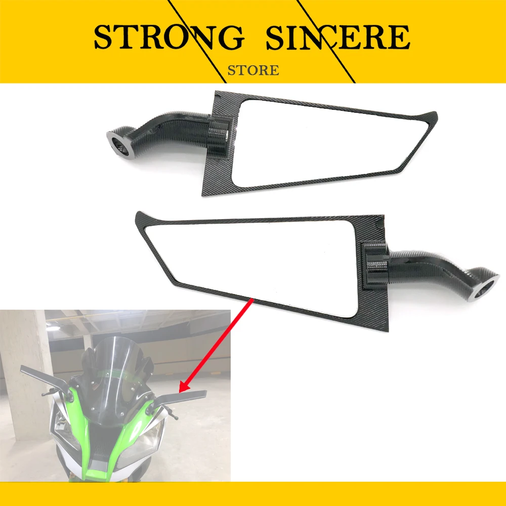 Motorcycle Side Mirrors Modified Wind Wing Adjustable Rotating Rearview Mirror For KAWASAKI ZX10R Ninja ZX-10R(ABS) 2009-2021
Motorcycle Side Mirrors Modified Wind Wing Adjustable Rotating Rearview Mirror For KAWASAKI ZX10R Ninja ZX-10R(ABS) 2009-2021